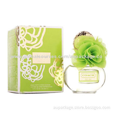 Paper Box with Perfume Smell, Made of Gold Foil Material